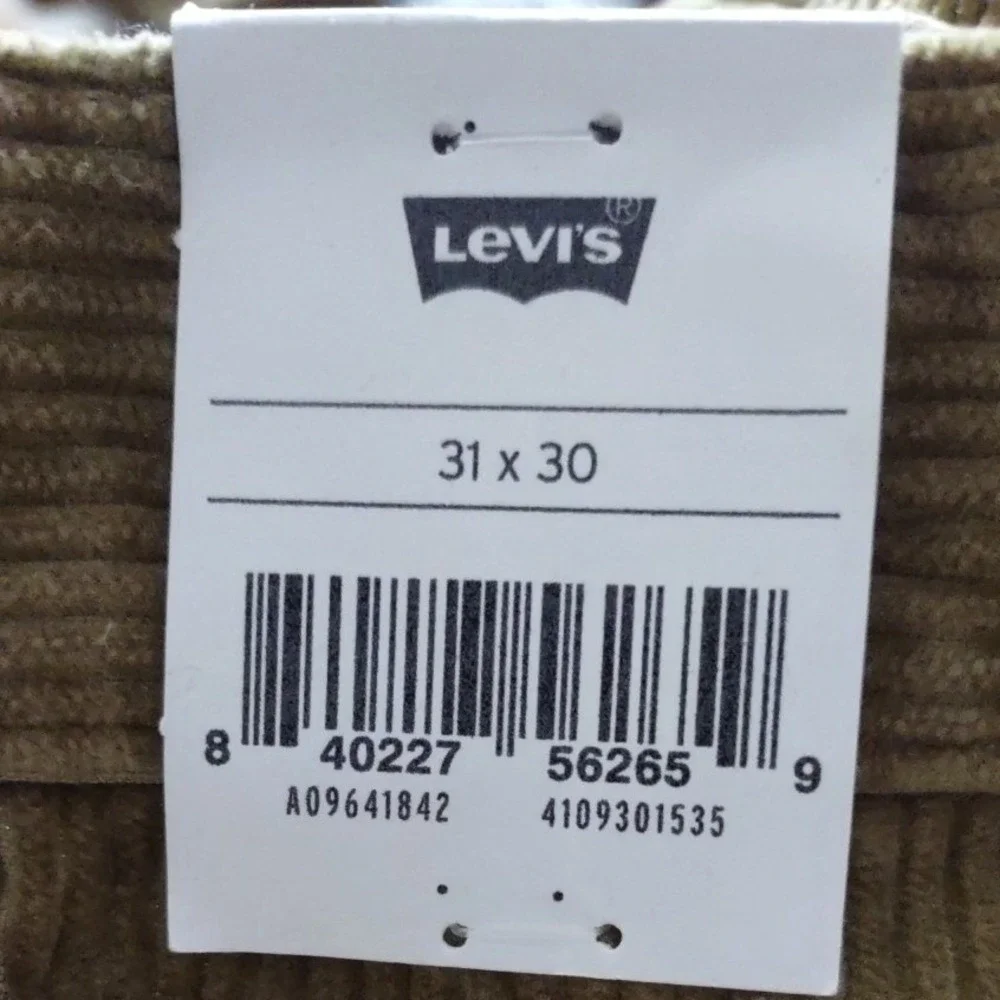 Corduroy Pants Levi's Low Pro Tan Brown 31x30 Womens Boho Cabin Core‎ Streetwear
